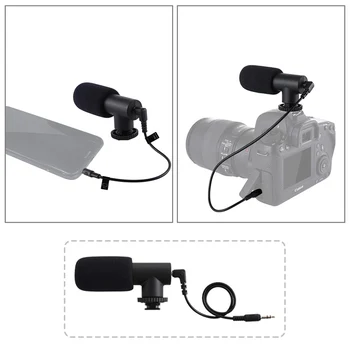 PULUZ for Smartphone Vlog Video 3.5mm Audio Stereo Microphone for DSLR DV Filmmaking Recoding Photography Interview Accessories
PULUZ for Smartphone Vlog Video 3.5mm Audio Stereo Microphone for DSLR DV Filmmaking Recoding Photography Interview Accessories
