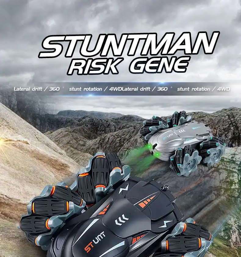 4WD 2.4G Drift Stunt RC Car 360 Degree Rotating Remote Control Car Gift Drift Car Off-road Car Racing For Boy Speed High Kids 4WD 2.4G Drift Stunt RC Car 360 Degree Rotating Remote Control Car Gift Drift Car Off-road Car Racing For Boy Speed High Kids