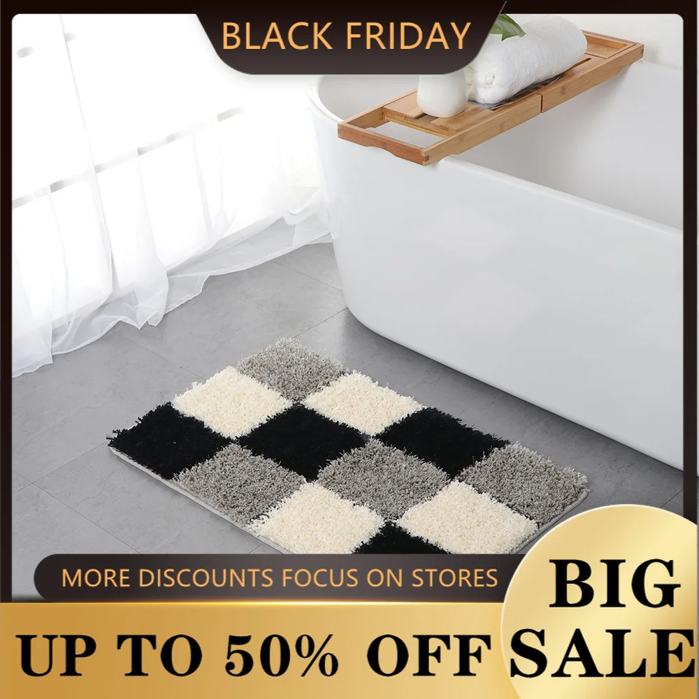 European-Style Plaid Floor Mat TPE Bathroom Water-Absorbing Non-Slip Mat Living Room Coffee Table Bedroom Entrance Door Mat
European-Style Plaid Floor Mat TPE Bathroom Water-Absorbing Non-Slip Mat Living Room Coffee Table Bedroom Entrance Door Mat