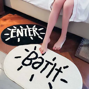 Oval Letter Style Bathroom Bathtub Rug Absorbent Kitchen Floor Carpet Outdoor Doormat 
Oval Letter Style Bathroom Bathtub Rug Absorbent Kitchen Floor Carpet Outdoor Doormat