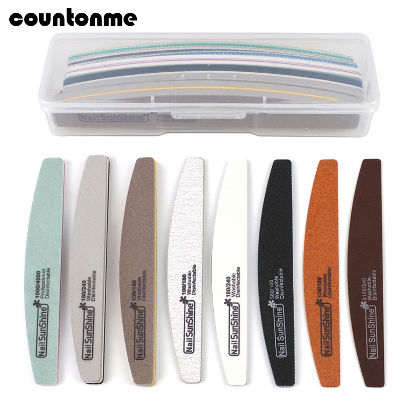 8 шт./лот сильная наждачная бумага Пилка Для Ногтей Красочная деревянная пилка
