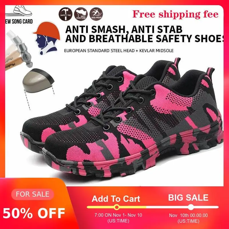 Women Steel Toe Safety Work Shoes Industrial Construction Sneakers Puncture Proof Lightweight Breathable Slip Resistant Shoes
Women Steel Toe Safety Work Shoes Industrial Construction Sneakers Puncture Proof Lightweight Breathable Slip Resistant Shoes