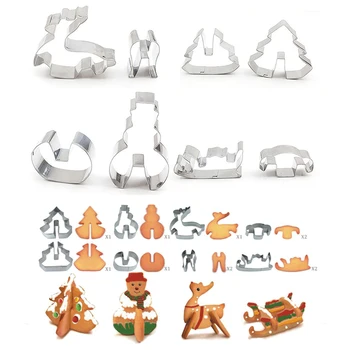 Christmas Cookie Cutters Xmas Tree Star House Biscuit Mold Fondant Cake Decorating Cookie Tools 2020 New Year Decor 8 Pcs
Christmas Cookie Cutters Xmas Tree Star House Biscuit Mold Fondant Cake Decorating Cookie Tools 2020 New Year Decor 8 Pcs