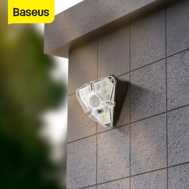 Baseus Solar LED Light Outdoor Solar Lamp Powered Sunlight Waterproof PIR Motion Sensor Street Light for Lawn Garden Decoration
Baseus Solar LED Light Outdoor Solar Lamp Powered Sunlight Waterproof PIR Motion Sensor Street Light for Lawn Garden Decoration