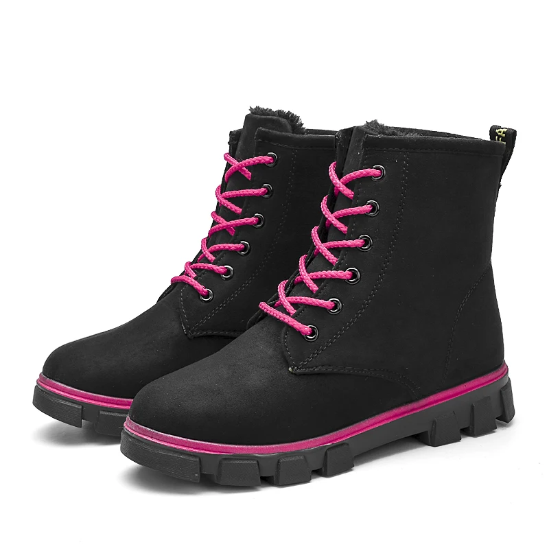 BONJEAN New snow boots women's boots flat Korean version of Martin boots winter plus cotton women's cotton shoes large size wome 
BONJEAN New snow boots women's boots flat Korean version of Martin boots winter plus cotton women's cotton shoes large size wome