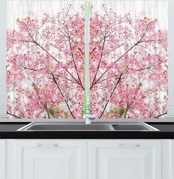 Japanese Kitchen Window Curtains Sakura Tree Cherry Blossom Japanese Nature Inspired Modern Floral Country Design Window Decor
Japanese Kitchen Window Curtains Sakura Tree Cherry Blossom Japanese Nature Inspired Modern Floral Country Design Window Decor