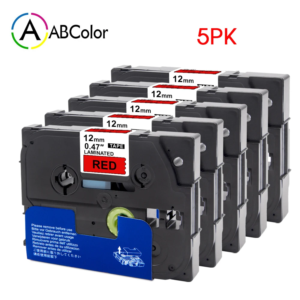 A ABCOLOR TZe431 Label Tape Compatible For Brother P-touch Label Maker TZe-431 Laminated Tape 12mm Black on Red Labels 5PK
A ABCOLOR TZe431 Label Tape Compatible For Brother P-touch Label Maker TZe-431 Laminated Tape 12mm Black on Red Labels 5PK