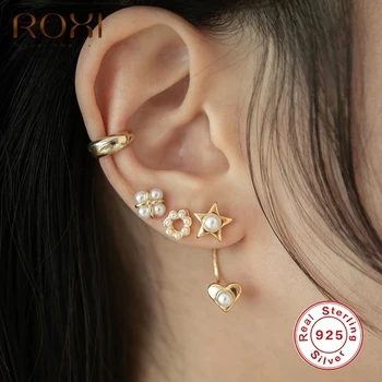ROXI Luxury Flower Circle Piercing Pearl Earrings for Women Girls Wedding Earrings Stud Jewelry 925 Sterling Silver Pendientes
ROXI Luxury Flower Circle Piercing Pearl Earrings for Women Girls Wedding Earrings Stud Jewelry 925 Sterling Silver Pendientes