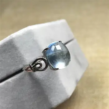 New Natural Blue Aquamarine Ring For Woman Clear Crystal Clear 11x10mm Beads 925 Silver Adjustable Ring Fashion Jewelry AAAAA
New Natural Blue Aquamarine Ring For Woman Clear Crystal Clear 11x10mm Beads 925 Silver Adjustable Ring Fashion Jewelry AAAAA