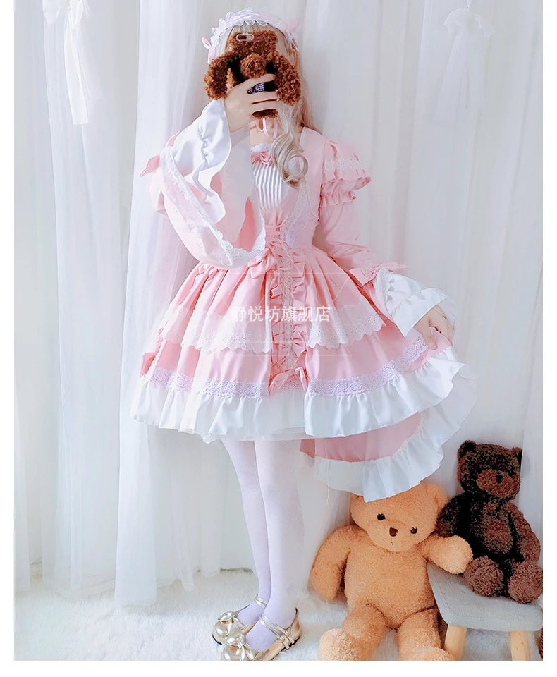 Luogen Coyoung Store Cosplay Sweet Lolita Dress Retro Lace Bowknot Flare Sleeve Victorian Kawaii Girl Gothic 23 Luogen Coyoung Store Cosplay Sweet Lolita Dress Retro Lace Bowknot Flare Sleeve Victorian Kawaii Girl Gothic -Zentai shop online Hd6b3e4cd359149fcabd7b424b4b54a90s.jpg