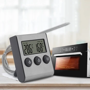 Digital Oven Thermometer Kitchen Food Cooking Meat BBQ Probe Thermometer With Timer Water Milk Temperature Cooking Tools
Digital Oven Thermometer Kitchen Food Cooking Meat BBQ Probe Thermometer With Timer Water Milk Temperature Cooking Tools