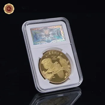 Statue Of Liberty American Eagle Commemorative Coin Antique Wishing Coin Lucky Gift Metal Badge Souvenir Medal Collection Crafts
Statue Of Liberty American Eagle Commemorative Coin Antique Wishing Coin Lucky Gift Metal Badge Souvenir Medal Collection Crafts