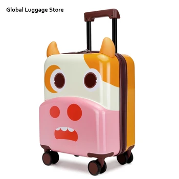 New 3D Cartoon Cute Animal Kids Abs +PC Rolling Luggage Spinner Children Boarding Suitcases Trolley Travel Bag Student
New 3D Cartoon Cute Animal Kids Abs +PC Rolling Luggage Spinner Children Boarding Suitcases Trolley Travel Bag Student