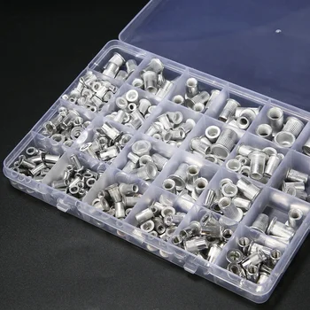 300 Pcs Rivet Nut Kit Insert Reveting Multi Size Nutsert Kit Rivnut Nutsert Assort (150Pcs Metric+150Pcs SAE)
300 Pcs Rivet Nut Kit Insert Reveting Multi Size Nutsert Kit Rivnut Nutsert Assort (150Pcs Metric+150Pcs SAE)