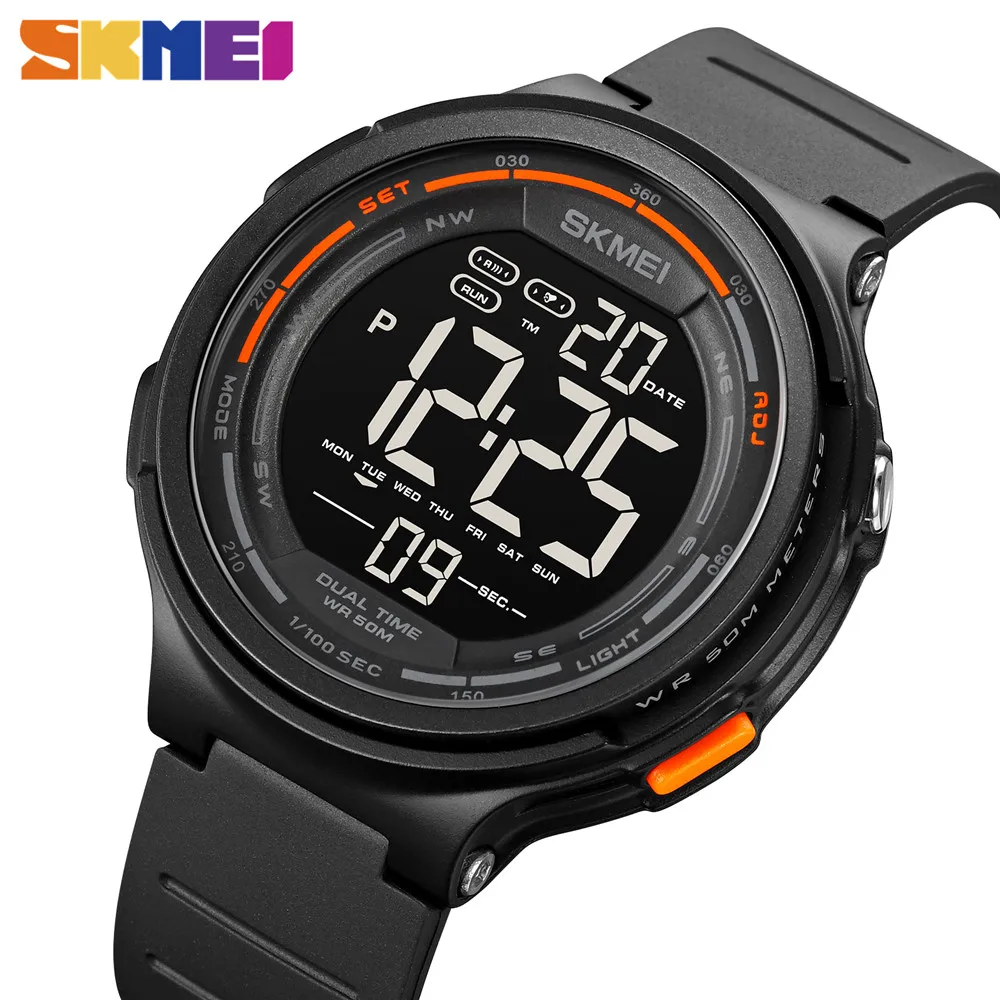 SKMEI креативные светодиодные электронные спортивные часы с обратным отсчетом