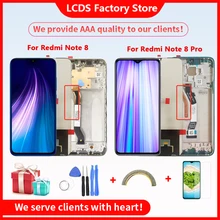 Écran tactile LCD avec châssis, qualité AAA, pour Xiaomi Redmi Note 8 PRO, 10-Touch=