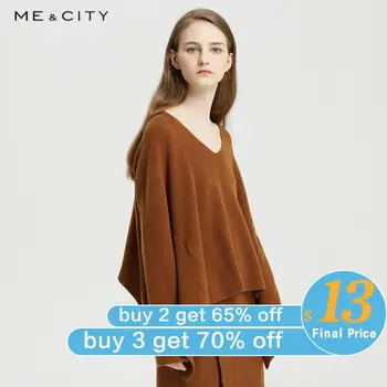 ME&CITY Chic Knitted Sweater 81% Wool Women Pullovers Sweaters Winter Spring Women Irregular Sweaters Official Lady Fashion Fit
ME&CITY Chic Knitted Sweater 81% Wool Women Pullovers Sweaters Winter Spring Women Irregular Sweaters Official Lady Fashion Fit