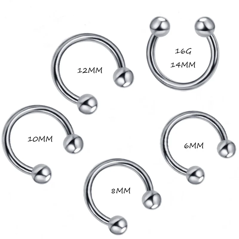 2Pcs/set C Shape Segment Tragus Fake Septum Nose Rings Surgical Steel Stud Helix Piercing Punk Body Jewelry Charm Women Earrings
2Pcs/set C Shape Segment Tragus Fake Septum Nose Rings Surgical Steel Stud Helix Piercing Punk Body Jewelry Charm Women Earrings