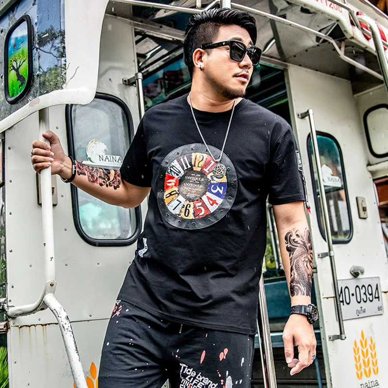 Original men's t-shirt street new clothing large size men's short sleeve tide brand Korean printing
Original men's t-shirt street new clothing large size men's short sleeve tide brand Korean printing