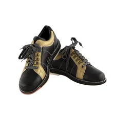 Bowling Shoes For Men Beginners Indoor Male Sports Shoes Soft Leather Flat Sneaker Skidproof Sole Training Shoes Big Size(China)