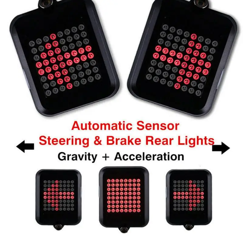 Bike Accessories 64 LED Automatic Direction Indicator Bicycle Rear Taillight USB Rechargeable Cycling Warning Turn Signals Light
Bike Accessories 64 LED Automatic Direction Indicator Bicycle Rear Taillight USB Rechargeable Cycling Warning Turn Signals Light
