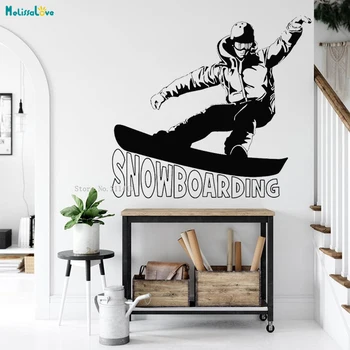 Snowboarding Handsome Pose Wall Sticker Home Decor Living Room Extreme Sports Young Man Tricks Activity Vinyl Poster YT3949
Snowboarding Handsome Pose Wall Sticker Home Decor Living Room Extreme Sports Young Man Tricks Activity Vinyl Poster YT3949