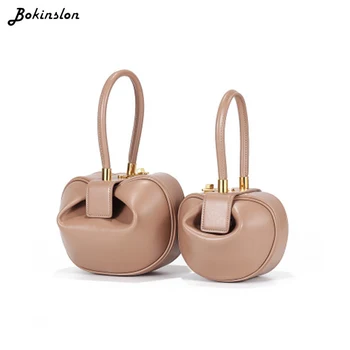 Bokinslon Split Leather Small Women Fashion Bag Design Cute Dumpling Handbag Bag Casual Woman
Bokinslon Split Leather Small Women Fashion Bag Design Cute Dumpling Handbag Bag Casual Woman