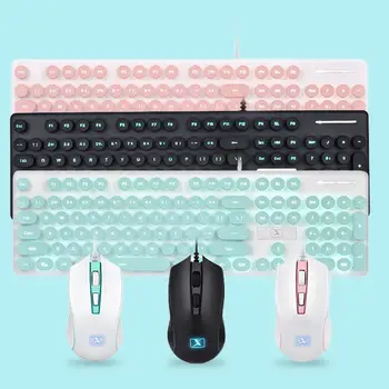 Easy to operate New N518 Punk Robot Wired Keyboard And Mouse Set Round Key Cap For PC Computer Anti-skid and waterproof design
Easy to operate New N518 Punk Robot Wired Keyboard And Mouse Set Round Key Cap For PC Computer Anti-skid and waterproof design