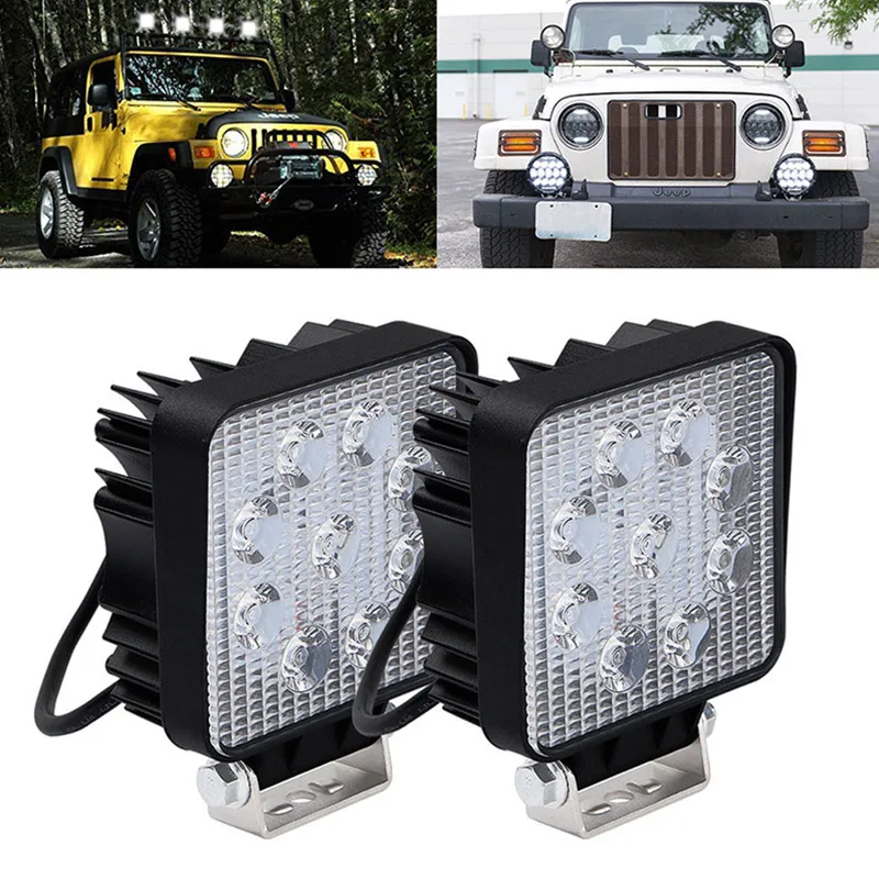 Vehemo Off-Road Lights 27W Driving Light Car Work Light Vehicle Universal Trucks SUV Led Work Light ATV Forklift Car Accessories
Vehemo Off-Road Lights 27W Driving Light Car Work Light Vehicle Universal Trucks SUV Led Work Light ATV Forklift Car Accessories