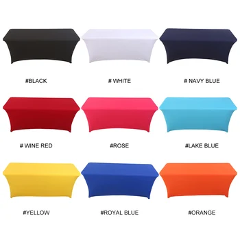 Rectangular Table Cloth Spandex Polyster Table Cover for Standard Folding Tables Party Wedding Hotel 72inch Tablecloth
Rectangular Table Cloth Spandex Polyster Table Cover for Standard Folding Tables Party Wedding Hotel 72inch Tablecloth