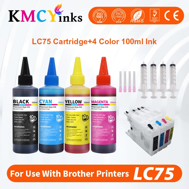 Чернильный картридж KMCYinks LC 75 XL для принтера Brother LC12 LC40 LC71 LC73 LC75 LC400 LC1220 LC1240 + 400 мл, чернила для фотографий
Чернильный картридж KMCYinks LC 75 XL для принтера Brother LC12 LC40 LC71 LC73 LC75 LC400 LC1220 LC1240 + 400 мл, чернила для фотографий
