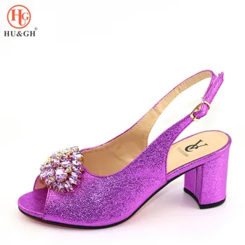 New Arrival African Women Sexy High Heels Shoes Purple Open Toe Shoes Italian Lady Rhinestone Shoes For Party Good Quality Shoes
New Arrival African Women Sexy High Heels Shoes Purple Open Toe Shoes Italian Lady Rhinestone Shoes For Party Good Quality Shoes
