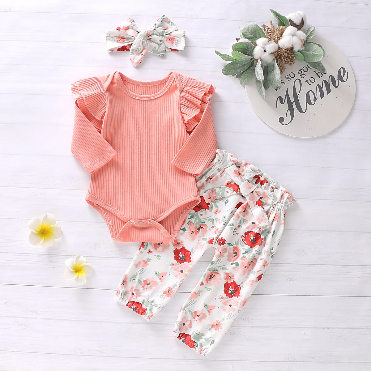 Kids Cotton Clothing 3-piece Sets Bbay Girls Robes Flower Print Pants Headdress Suits New Infant Cloths Sets
Kids Cotton Clothing 3-piece Sets Bbay Girls Robes Flower Print Pants Headdress Suits New Infant Cloths Sets