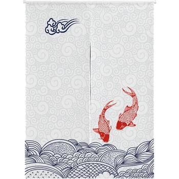 Japanese-style Cotton and Linen Door Curtain Creative Koi Lotus Landscape Partition Curtain Feng Shui Curtain Home Decor
Japanese-style Cotton and Linen Door Curtain Creative Koi Lotus Landscape Partition Curtain Feng Shui Curtain Home Decor
