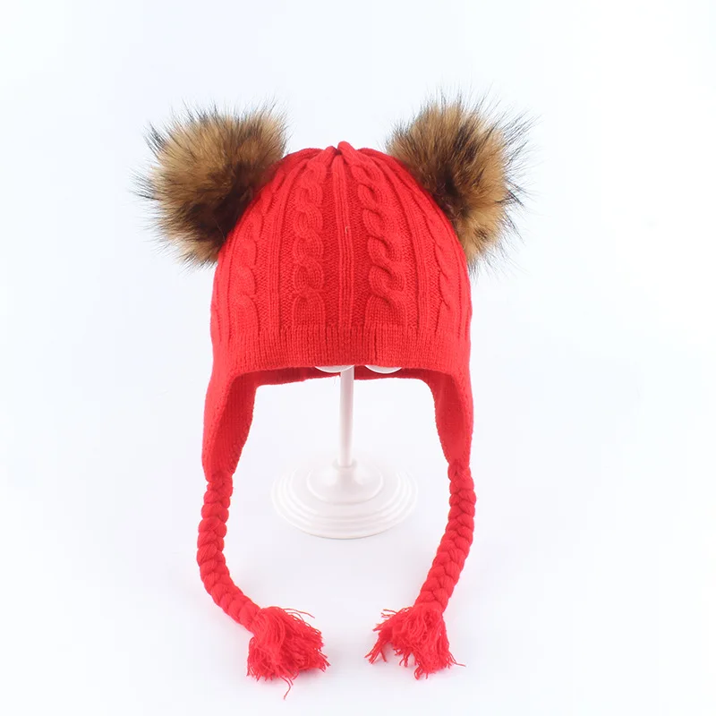 Winter Hat Kid Girl Boy Angora Earflap Beanie Autumn Double Real Raccoon Fur Pompom Warm Snow Outdoor Skiing Accessory For Baby
Winter Hat Kid Girl Boy Angora Earflap Beanie Autumn Double Real Raccoon Fur Pompom Warm Snow Outdoor Skiing Accessory For Baby