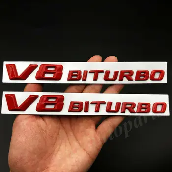 2x Metal Red V8 Biturbo Auto Fender Side Emblem Badge Decal Sticker V12 E S G 
2x Metal Red V8 Biturbo Auto Fender Side Emblem Badge Decal Sticker V12 E S G