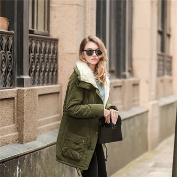 Winter cotton padded parka jackets thick women coat warm Faux Fur pockets zipper Long overcoat Snow wear Adjustable Waist
Winter cotton padded parka jackets thick women coat warm Faux Fur pockets zipper Long overcoat Snow wear Adjustable Waist