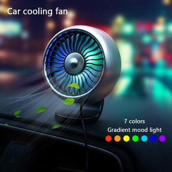 Mini Car Fan Cooler Silent Fan For Car 3 Speed Adjustable USB Desk Fan Colorful Light Dashboard Cooling Cooler for Car
Mini Car Fan Cooler Silent Fan For Car 3 Speed Adjustable USB Desk Fan Colorful Light Dashboard Cooling Cooler for Car