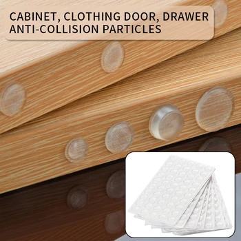 Silicone Anticollision Colloidal Cabinet Door Mute Stick Sound Buffer Colloidal Furniture Anti - Knock Back Adhesive Antislip