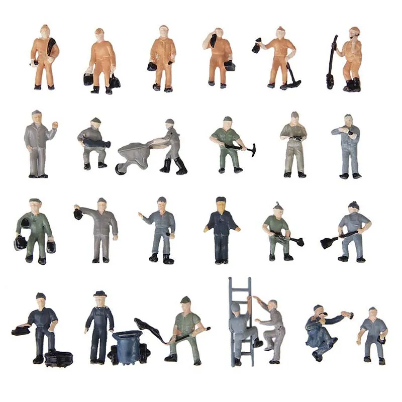 25pcs 1:87 Figurines Painted Figures Miniatures of Railway Workers with Bucket and Ladder
25pcs 1:87 Figurines Painted Figures Miniatures of Railway Workers with Bucket and Ladder