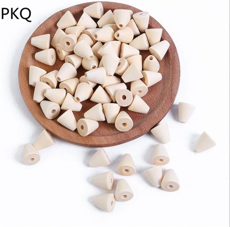50pcs Natural Color Cone Shape Wood Beads DIY Wooden Spacer Bead Jewelry Making Accessories 
50pcs Natural Color Cone Shape Wood Beads DIY Wooden Spacer Bead Jewelry Making Accessories