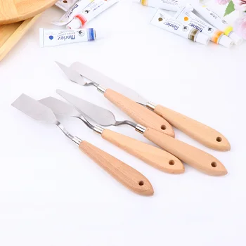 5Pcs Stainless Steel Palette Scraper Set Spatula Color Mixing Tool with Plastic Handle(Silver)
5Pcs Stainless Steel Palette Scraper Set Spatula Color Mixing Tool with Plastic Handle(Silver)