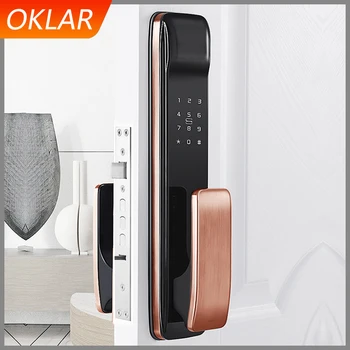 Tuya APP Smart Lock Fingerprint Door Lock Remotely Biometric Password Keyless Door Lock WIFI Fechadura Digital door lock
Tuya APP Smart Lock Fingerprint Door Lock Remotely Biometric Password Keyless Door Lock WIFI Fechadura Digital door lock