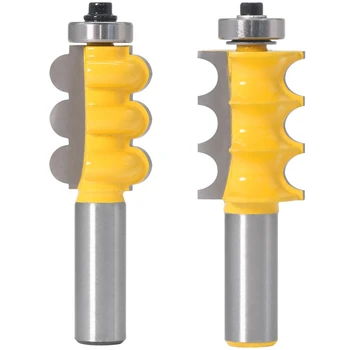 2Pcs 12mm Shank Triple Bead Column Molding Router Bit Tenon Cutter Woodworking Milling Cutters
2Pcs 12mm Shank Triple Bead Column Molding Router Bit Tenon Cutter Woodworking Milling Cutters