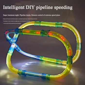 Hot Selling Rc Car Toy Remote Control Speed Pipes Racing Track Car Toys Flash Light Diy Building Tube Set Kids Pipes
Hot Selling Rc Car Toy Remote Control Speed Pipes Racing Track Car Toys Flash Light Diy Building Tube Set Kids Pipes