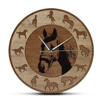 Farmhouse Style Horse Silhouettes Wall Clock Wood Grain Texture Printed Wall Clock Running Horses Art Home Decor Equestrian Gift
Farmhouse Style Horse Silhouettes Wall Clock Wood Grain Texture Printed Wall Clock Running Horses Art Home Decor Equestrian Gift