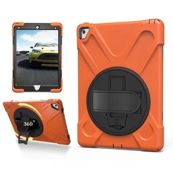 With pen holder + hand strap for iPad5 / Air PC+ silicone flat anti-fall protection case 
With pen holder + hand strap for iPad5 / Air PC+ silicone flat anti-fall protection case