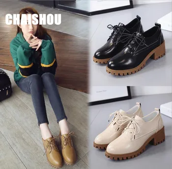 2019 Women Autumn Winter Round Slip On Women Causal Ankle Boots Platform Martin Boots lace-up Woman Creepers Rubber Flats D227
2019 Women Autumn Winter Round Slip On Women Causal Ankle Boots Platform Martin Boots lace-up Woman Creepers Rubber Flats D227