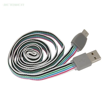 

300pcs/lot USB Charging Cord for IPhone X XS 8 Micro USB Cable for Huawei Xiaomi Samsung S7 1m Cotton Knitting Fast Charging