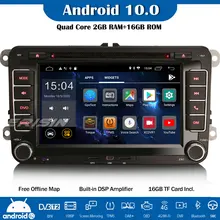 Авторадио Erisin DAB + DSP Android 10 0 GPS DVD CarPlay Navi OBD для VW Passat Polo Golf 5/6 Tiguan Caddy